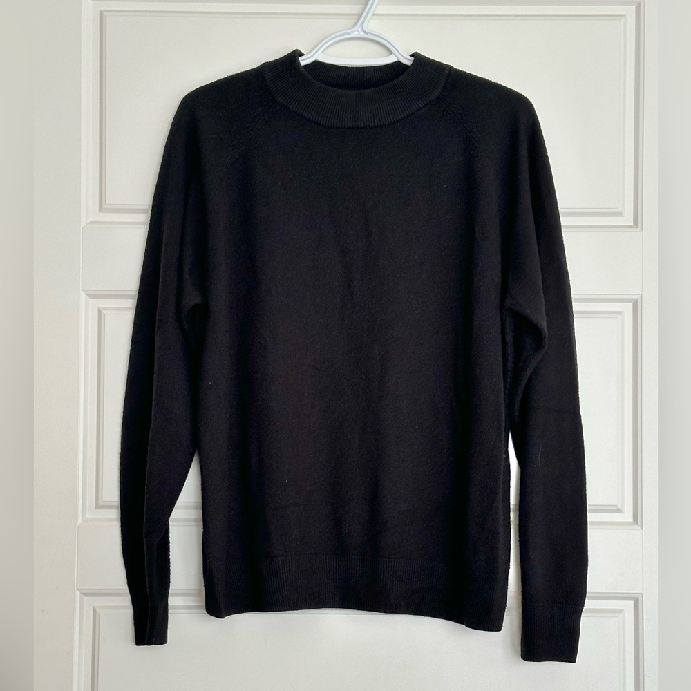 Vintage Black Mock Turtleneck Sweater